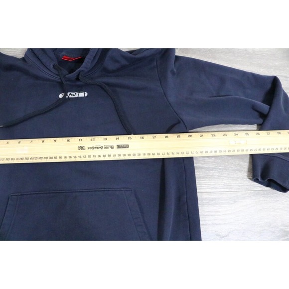 HUGO BOSS Mens Medium Daratschi Hoodie Sweatshirt Navy Blue Pullover Red Label - Picture 5 of 7